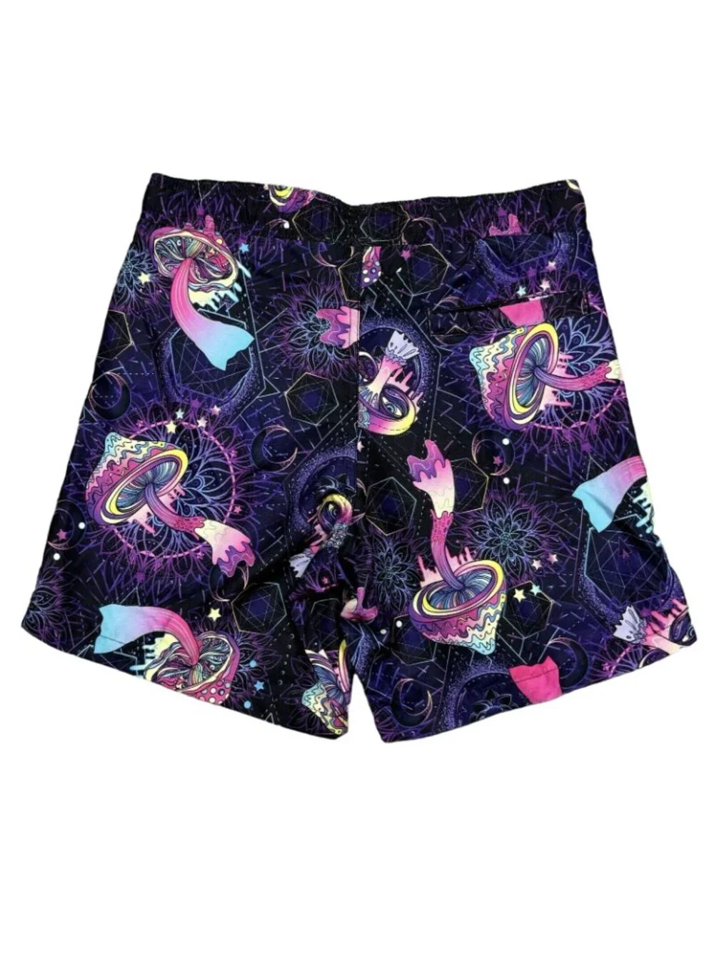 Kronic Prints Psychedelic Swim Trunks Mens S UV Protection Trippy Shorts NEW